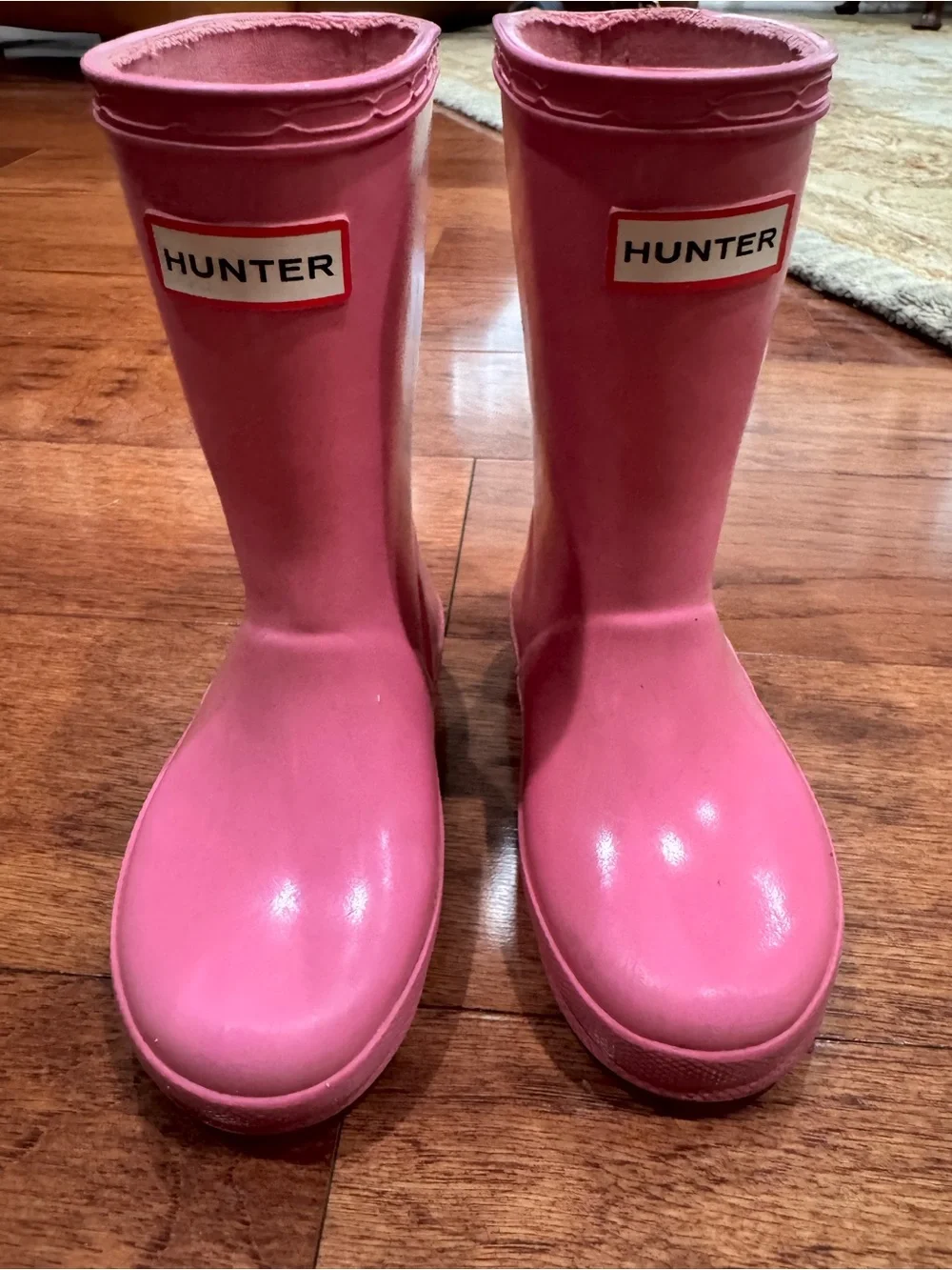 Hunter Kids' First Classic Rain Boot Pink Size 7